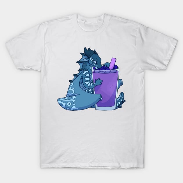 Tsunami with Blueberry T-Shirt by morningmarcel